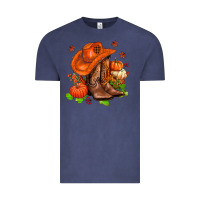 Vintage Denim fall pumpkins  cowgirl  and roses Vintage Tee - AdoDesignShop