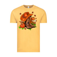 Vintage Mustard fall pumpkins  cowgirl  and roses Vintage Tee - AdoDesignShop