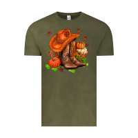 Vintage Olive fall pumpkins  cowgirl  and roses Vintage Tee - AdoDesignShop