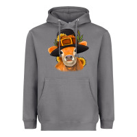 Storm Thanksgiving Cow Heavyweight Hoodie - NancyCooperArtShop