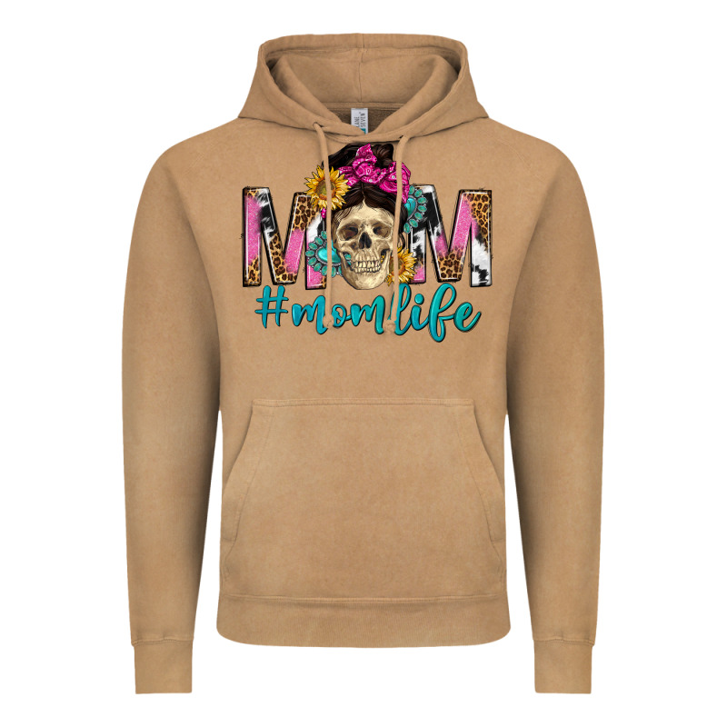 Mom Life With Skull Vintage Hoodie by texasbilliewilder | Teevron