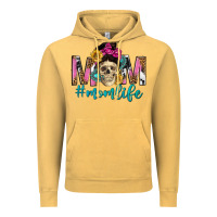 Vintage Mustard mom life with skull Vintage Hoodie - texasbilliewilder