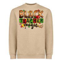 Black Teacher Magic Juneteenth Heavyweight Sweatshirt | Teevron
