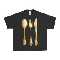 Spoon Fork Knife Fa Element Urban Heavy Tee | Teevron