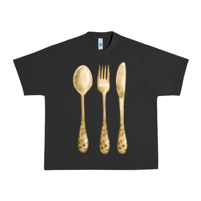 Spoon Fork Knife Fa Element Urban Heavy Tee by FaDigitalArtStudio | Teevron