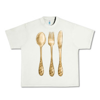 Pistachio spoon fork knife fa element Urban Heavy Tee - FaDigitalArtStudio