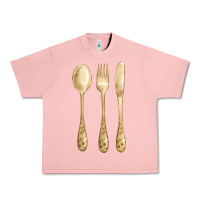 Salmon spoon fork knife fa element Urban Heavy Tee - FaDigitalArtStudio