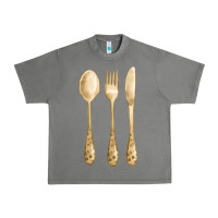 Tornado spoon fork knife fa element Urban Heavy Tee - FaDigitalArtStudio