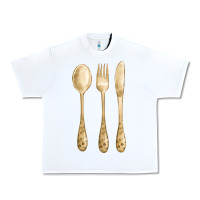 White spoon fork knife fa element Urban Heavy Tee - FaDigitalArtStudio