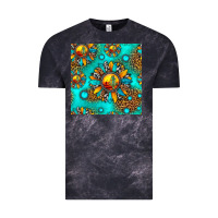 Cloud Black western sunset sunflowers seamless pattern Vintage Tee - HRA Design Shop