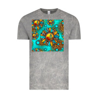 Cloud Rock western sunset sunflowers seamless pattern Vintage Tee - HRA Design Shop