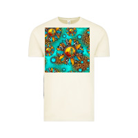 Vintage Arctic western sunset sunflowers seamless pattern Vintage Tee - HRA Design Shop