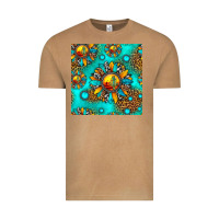 Vintage Camel western sunset sunflowers seamless pattern Vintage Tee - HRA Design Shop