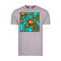 Vintage Zinc western sunset sunflowers seamless pattern Vintage Tee - HRA Design Shop