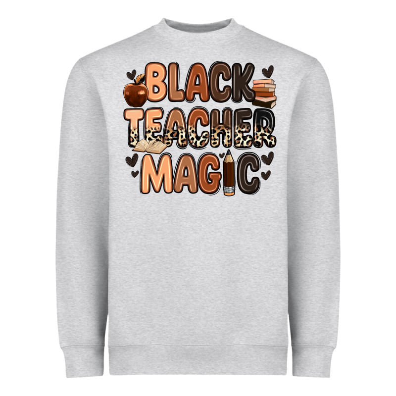 Black Teacher Magic Juneteenth Heavyweight Sweatshirt by Zillion Design Studio | Teevron