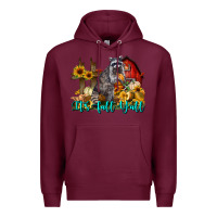 Burgundy It's Fall Y'all Premium Hoodie - LillyAllenDesigns