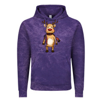 Cloud Purple cute reindeer Vintage Hoodie - RanaPortraitStore