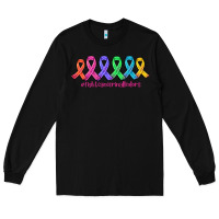Black fight cancer in all colors Long Sleeve Tee - AdoDesignShop