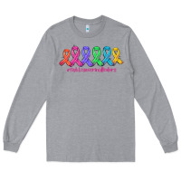 Heather Grey fight cancer in all colors Long Sleeve Tee - AdoDesignShop