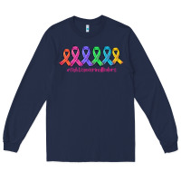 Navy fight cancer in all colors Long Sleeve Tee - AdoDesignShop