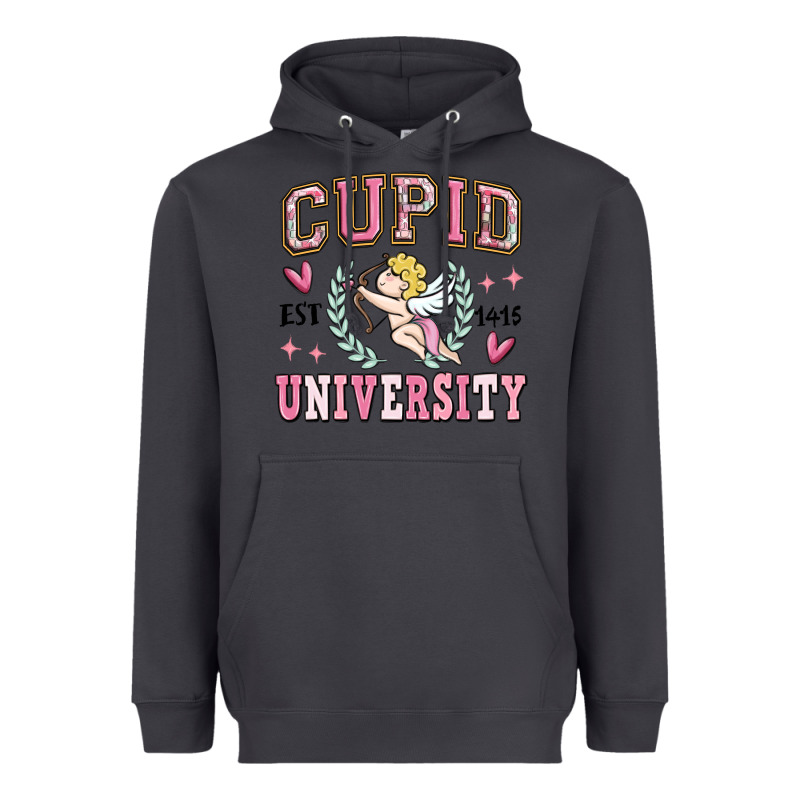 Cupid University Heavyweight Hoodie by MaliasSmallBusiness | Teevron