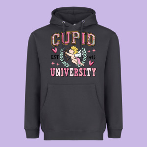 Cupid University Heavyweight Hoodie Designed By Maliassmallbusiness