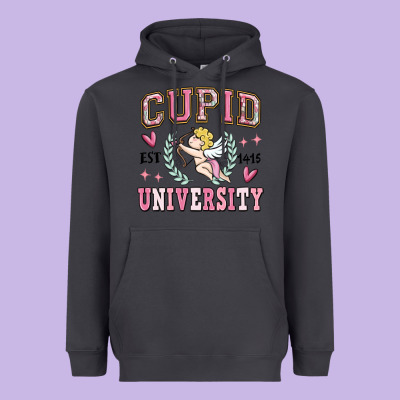 Cupid University Heavyweight Hoodie Designed By Maliassmallbusiness