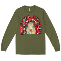 Army Green valentines charolais  rainbow Long Sleeve Tee - JahusDesignShop