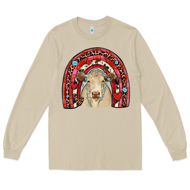 Valentines Charolais  Rainbow Long Sleeve Tee by JahusDesignShop | Teevron