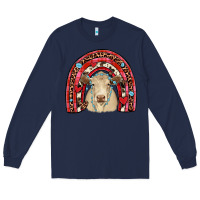 Navy valentines charolais  rainbow Long Sleeve Tee - JahusDesignShop