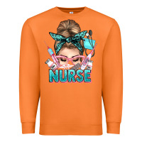 Carrot nurse life messy bun Premium Sweatshirt - NancyCooperArtShop
