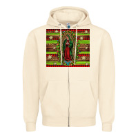 Sandshell our lady of Guadalupe Christmas Zipper Hoodie - Jasminsmagicworld
