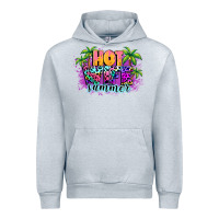 Heather Grey Hot wife summer Urban Hoodie - NancyCooperArtShop