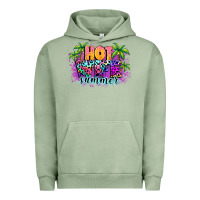 Pigment Oil Green Hot wife summer Urban Hoodie - NancyCooperArtShop