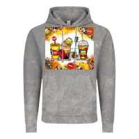 Cloud Rock bus driver coffee cups Vintage Hoodie - Zillion Design Studio