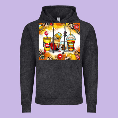 Bus Driver Coffee Cups Vintage Hoodie Designed By Zillion Design Studio