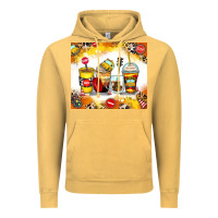 Vintage Mustard bus driver coffee cups Vintage Hoodie - Zillion Design Studio