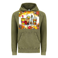Vintage Olive bus driver coffee cups Vintage Hoodie - Zillion Design Studio