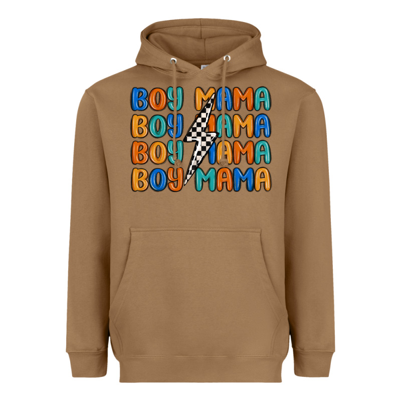 Boy Mama Lightning Bolt Heavyweight Hoodie by MaliasSmallBusiness | Teevron