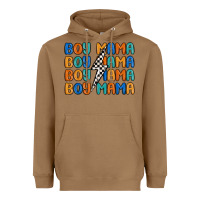 Toasted Coconut boy mama lightning bolt Heavyweight Hoodie - MaliasSmallBusiness