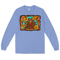 Colony Blue Thanksgiving Turkey Long Sleeve Tee - Artiststas