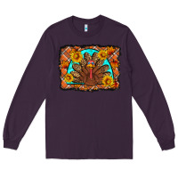 Plum Thanksgiving Turkey Long Sleeve Tee - Artiststas
