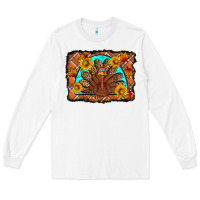 White Thanksgiving Turkey Long Sleeve Tee - Artiststas