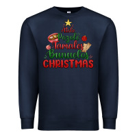Navy atole pozole mexican christmas Premium Sweatshirt - MaliasSmallBusiness