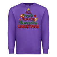 Purple atole pozole mexican christmas Premium Sweatshirt - MaliasSmallBusiness
