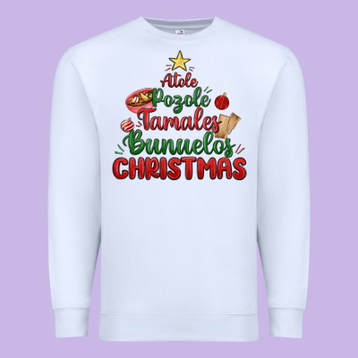 Atole Pozole Mexican Christmas Premium Sweatshirt Designed By Maliassmallbusiness