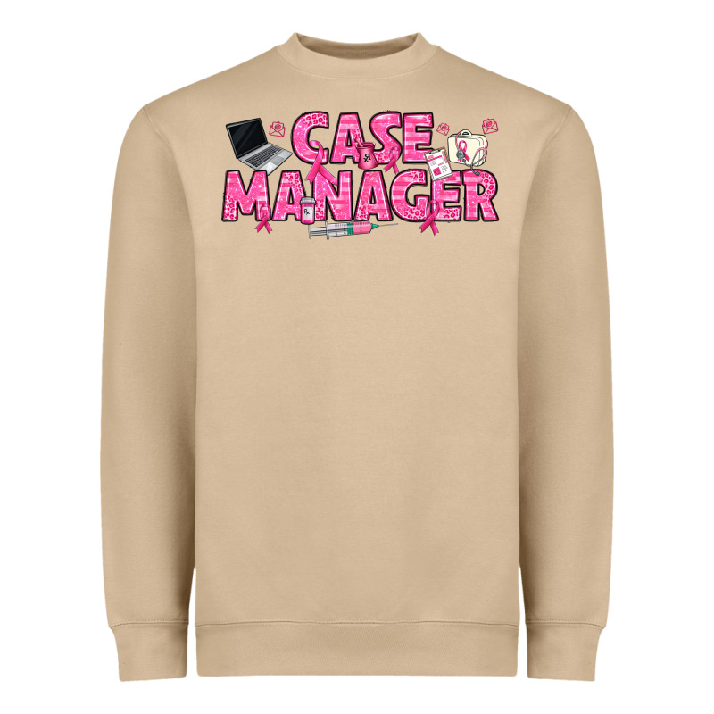 Breast Cancer Case Manager Heavyweight Sweatshirt by texasbilliewilder | Teevron