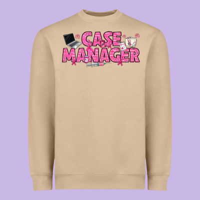 Breast Cancer Case Manager Heavyweight Sweatshirt Designed By Texasbilliewilder
