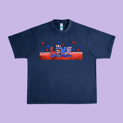 Love America Gnome Libbey Cup Urban Heavy Tee Designed By Hra Design Shop