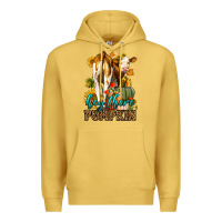 Antique Gold Hey There Pumpkin Fall Premium Hoodie - LillyAllenDesigns